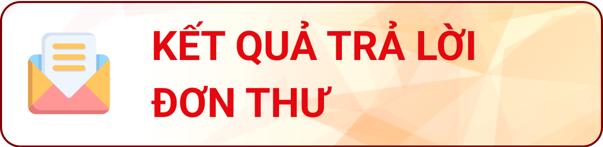 Kết quả trả lời đơn thư