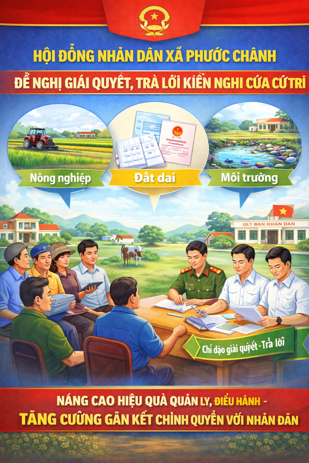 Hội đồng nhân dân xã Phước Chánh đề nghị giải quyết, trả lời kiến nghị của cử tri