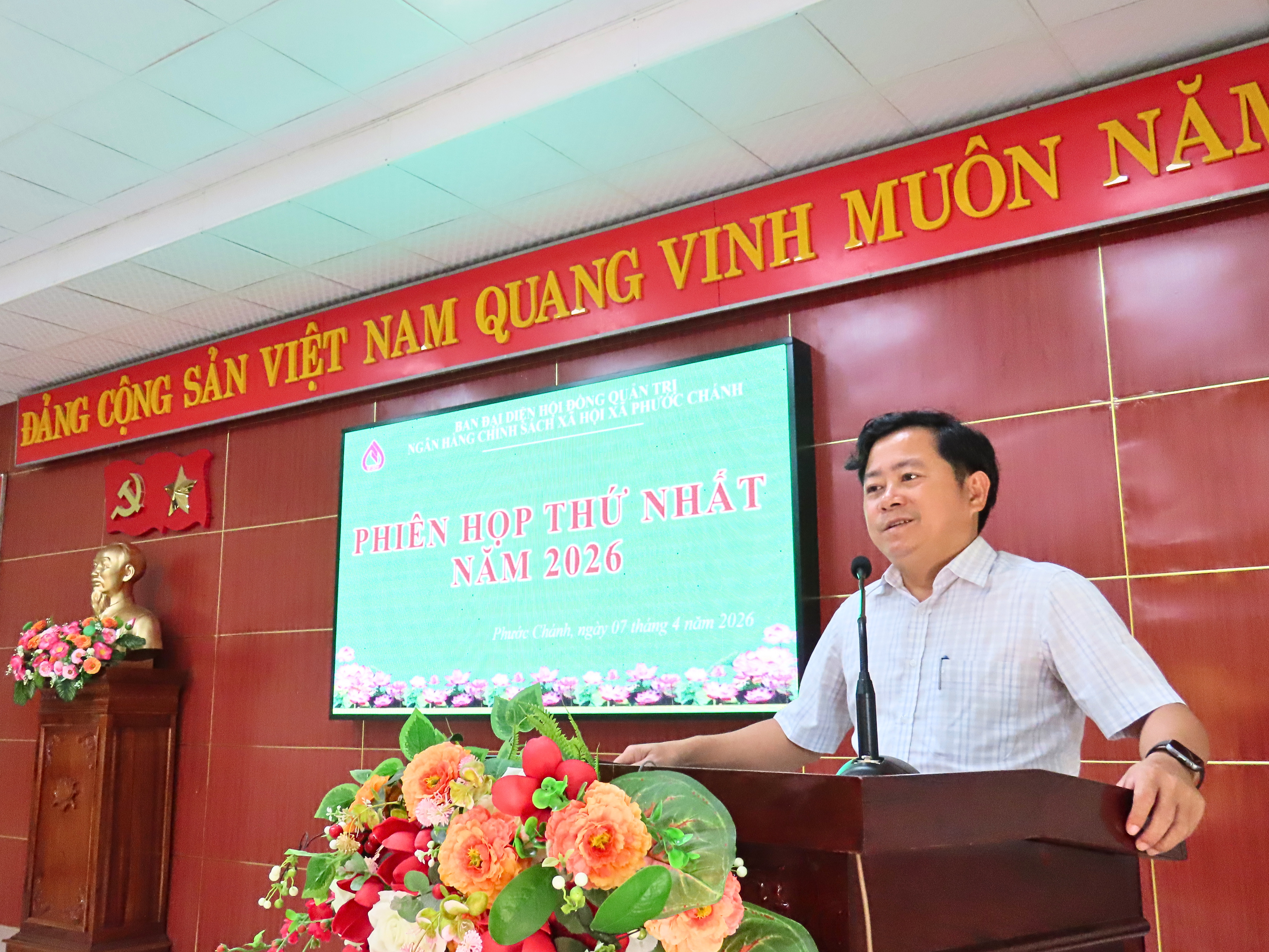 Phước Chánh tổ chức Hội nghị Ban đại diện HĐQT NHCSXH xã lần thứ nhất