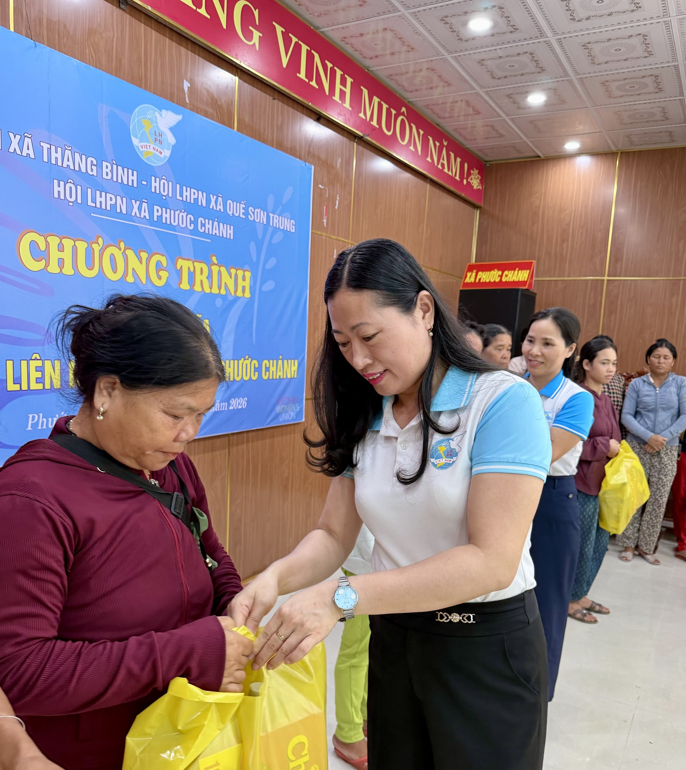 Hội Liên hiệp Phụ nữ các xã Thăng Bình, Quế Sơn Trung và Phước Chánh ký kết chương trình kết nghĩa giai đoạn 2026 – 2030
